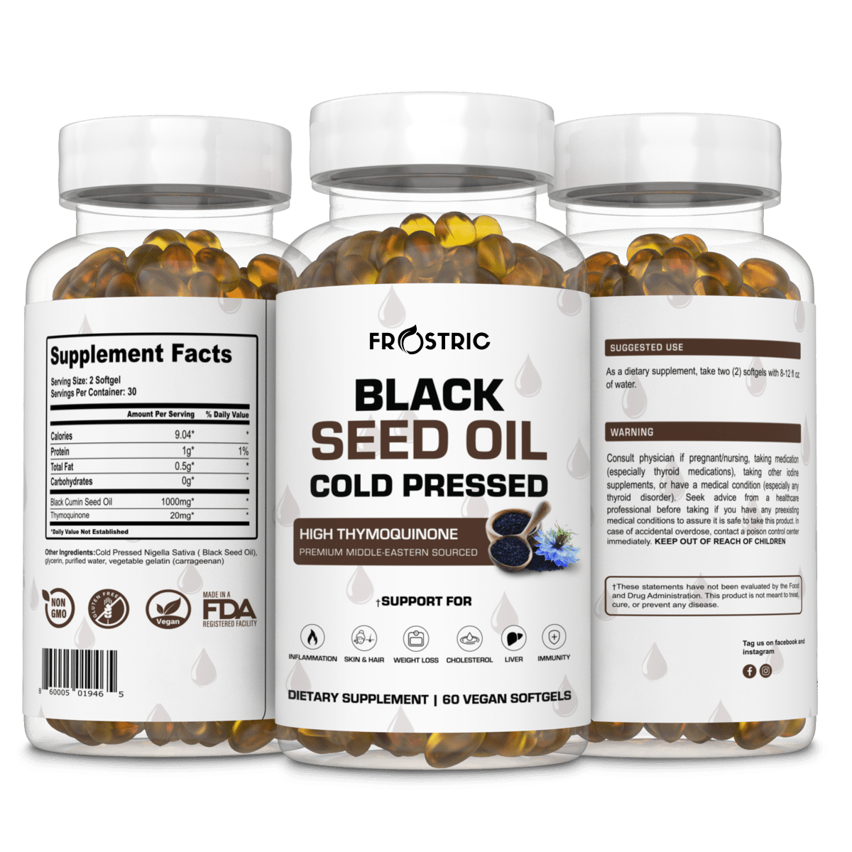 Black Seed Oil Capsules Cold Pressed