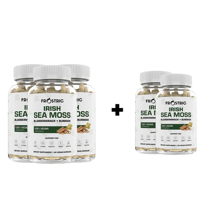 Organic Irish Sea Moss With Bladderwrack and Burdock Root - 45 Servings™️