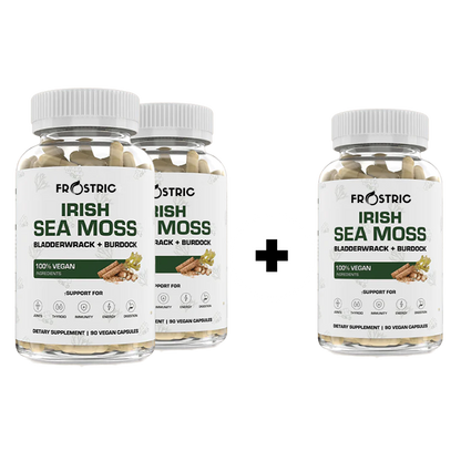 Organic Irish Sea Moss With Bladderwrack and Burdock Root - 45 Servings™️